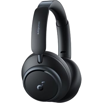 soundcore by Anker Space Q45 Bluetooth Headphones Adaptive Active Noise Cancelling up to 98% 50 Hours Playback App Control LDAC Hi-Res Wireless Audio Lightweight Design Crystal Clear Calls