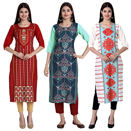 Image of Women's Crepe Straight Kurta