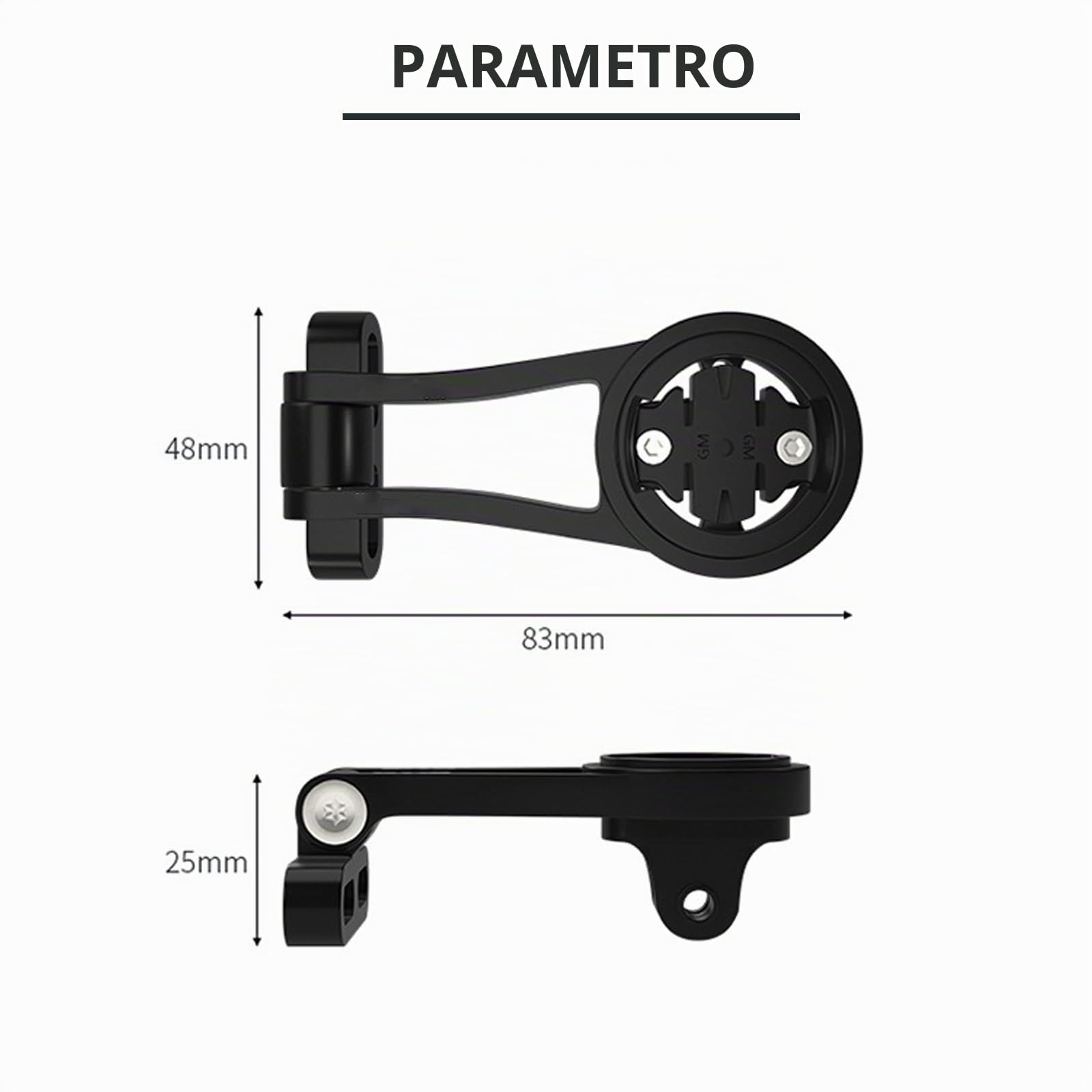 Supporto regolabile per bicicletta da strada in lega di alluminio compatibile con Garmin Edge, Wahoo Elemnt, Bryton, Cateye, fotocamera GoPro e lampada