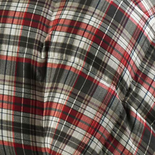 Image of Eddie Bauer - King Comforter Set, Reversible Plaid Alt Down Bedding with Matching Shams, Home Decor for Colder Months (Astoria Red, King)