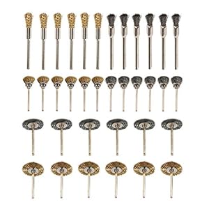 Zerodis 36-teiliges Drahtbürsten Polierset