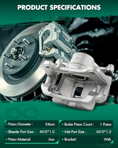 Image of SCITOO 18B4880A Front Left Disc Brake Caliper Assembly w /Bracket For Chevrolet For Cobalt 2007-2010,For Pontiac For G5 2007-2009