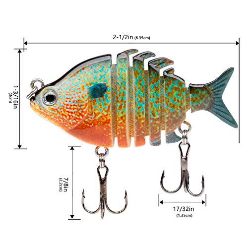 Crapet arlequin swimbaits multi jointé topwater pour pêche côtière