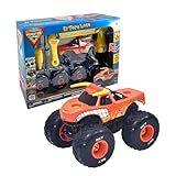 MonsterJam Mechanix - Vehículo a Escala 1:18 con Piezas Desmontables, Incluye Destornillador y 4 Ruedas, Modelo El Toro Loco, 3 Modelos Disponibles para Coleccionar, Famosa (MNJ02200)