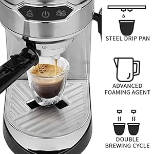 Coffee maker Coffee Machine Semi automatic Household Coffee Maker Expresso Maker With Cappuccino Latte And Mocha