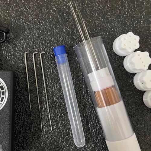 THYXGS Electric Wool Felting Tool, Electric Needle Felting Machine, Stroke: 1.5cm, Stepless Speed Regulation, Replaceable Motor, with 5 Replacement Heads, for Wool Felt Enthusiasts - Thumbnail 5