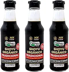 Kit 3X: Shoyu Orgânico Tradicional MN Food 150 ml