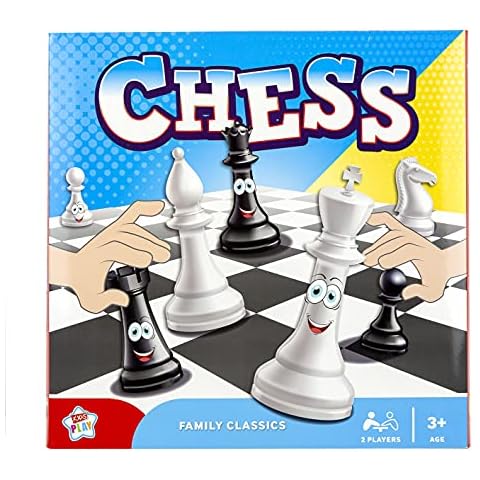 Kids Play - Board Games Kids - Chess Board Set - Chess Sets UK - Chess Board For Kids - No Stress Chess - Chess Board Sets - Chess Game - Kids Ages 3+ Cover