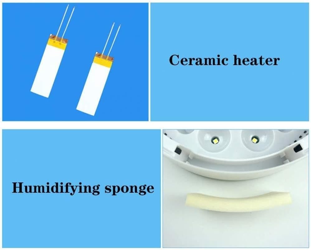 Mini 9-Egg Incubator with LED Candler, Automatic Temperature Control & Humidity Management, Low Noise Fan, for Chicken, Duck, Quail Bird Eggs
