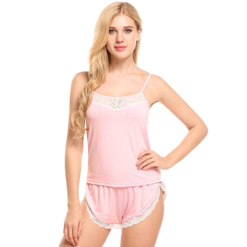 Babydoll, Camicie Da Notte E Négligé Abbigliamento Erotico Indumenti Da Notte Da Donna Estivi Pigiama Sexy Set Con Scollo A V In Pizzo Biancheria Intima Sexy Senza Maniche Plus Size Cami Top E Sh