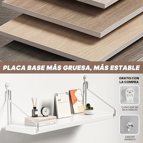 El mejor review de Repisas blancas flotantes los 7 más buscados. 5 Imagen adicional