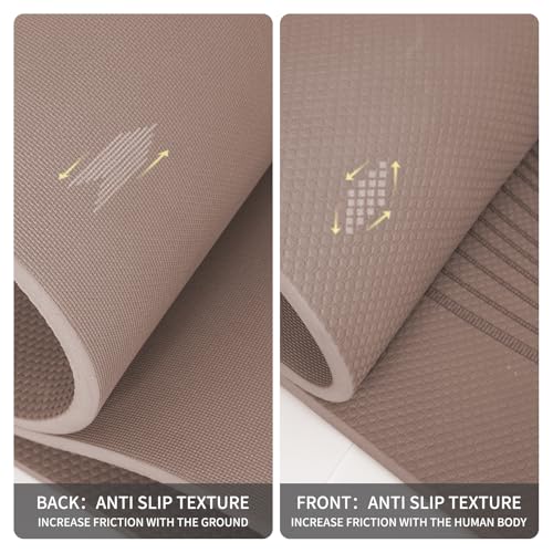 Image of PAIDU Large Yoga Mat 72 inchx36 inchx10mm Non-Slip Exercise Mat for Home Gym Studio