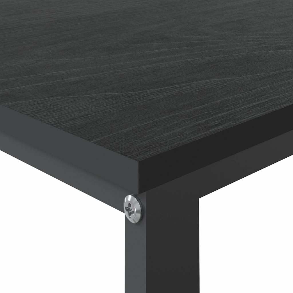 Scrivania per computer, 110 x 60 x 73 cm, in metallo, colore: Nero