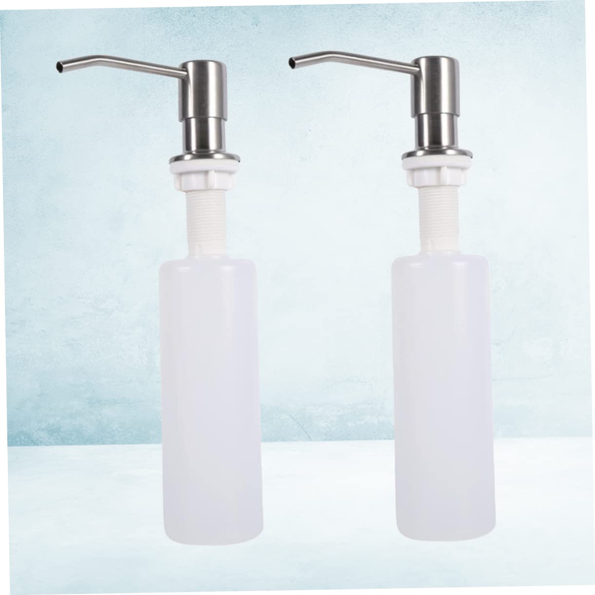 UKCOCO 2 Unidades Dispensador de Jabón Bomba Dispensadora de Cocina Capacidad de 300 Ml Fácil Instalación y Rellenado Repetido para Uso Diario en Cocina y Cuarto de Baño