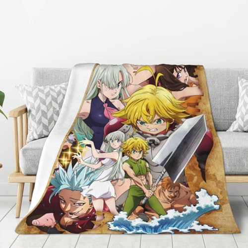 Image of Xinaideni Blanket 40"x30" Summer Travel Blanket Home Decoration Blanket for The 7 Deadly Sin Throw Blanket,3D Printing Classic Blanket for Bed