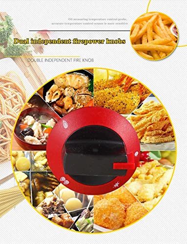 Fritadeira a gás 12L comercial fritadeira frita cilindro aço inoxidável controle de temperatura (cil