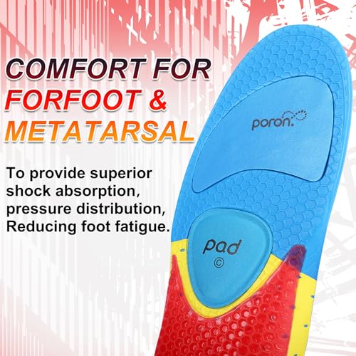 Plantillas de Gel para Botas, Soporte Metatarsal, Talla 7-8.5 Hombre miniatura 4