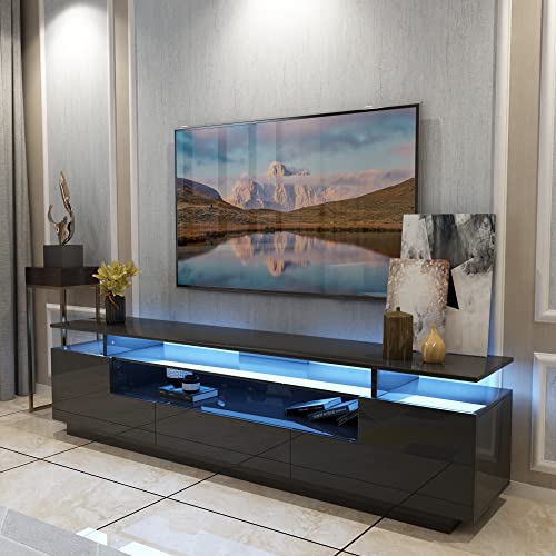 Dmaith Led Tv Stand, Modern Entertainment Center Media Console For Living Room Bedroom #TOP6