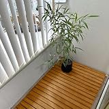 Tappetino da bagno antiscivolo in legno, 70 x 50 cm, perfetto per balcone, spa, sauna, bagno e doccia, elegante rivestimento per il massimo comfort e sicurezza