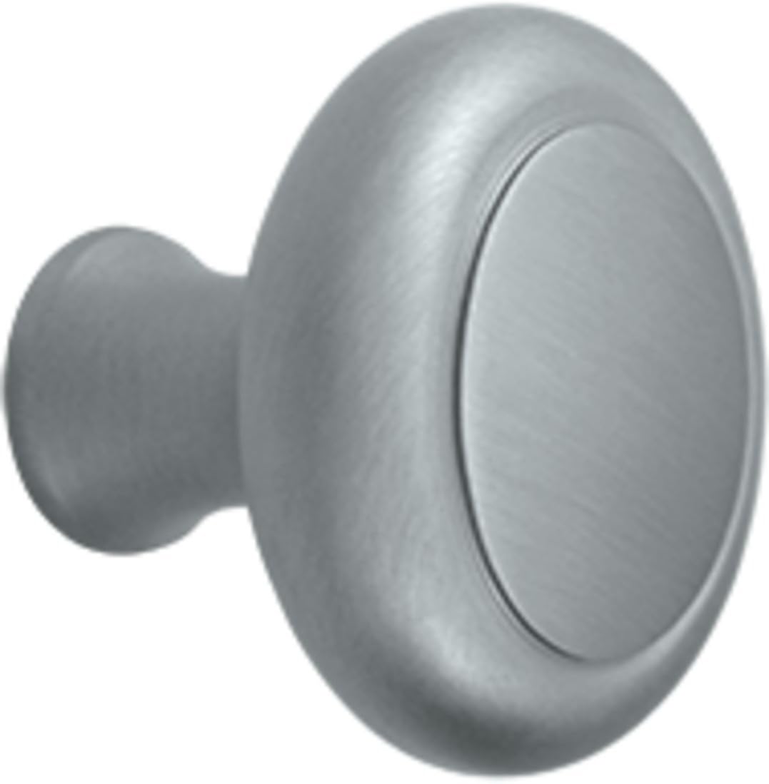 Heavy Duty Solid Brass Knob (Set of 10) (Brushed Chrome)
