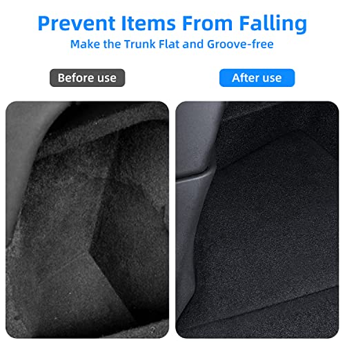 Kropbom 2023 2022 Tesla Model Y Rear Trunk Storage Bins With Lid, Trunk Side Organizer Storage Boxes Protector Packets For 5-Seater Model Y Accessories #TOP4