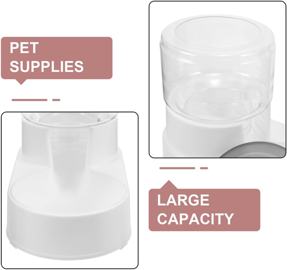 Milisten 2pcs Automatic Pet Feeder Water Dispenser Multi-Purpose Dog Cat Watering Device Capacity Easy to Fill Break-Resistant for Dogs and Cats