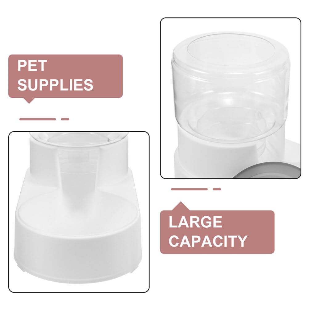 Comedero Automático para Mascotas 2 Piezas, Plástico, Anti Vuelco | Perro y Gato, Resistente Presión, Uso en Alimentación de Mascotas, Formato Desmontable