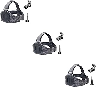 UKCOCO 3 Conjuntos De Faixa De Cabeça Para Câmera De Ação Suporte Para Câmera De Ação Alça De Câmera De Cabeça Montada Suporte De Câmera Suporte L De Câmera Faixa De Cabeça
