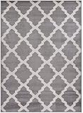 Comfy Collection Trellis Area Rug Lattice Modern Contemporary Rug 4 Color Options (Grey, 4'11" x 6'1