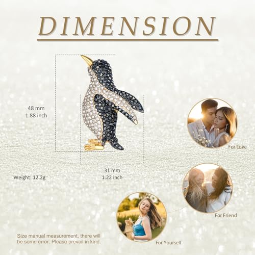 Image of Cute Animal Brooch Pins, Animal Theme Brooches Accessories for Clothes, Birthday Christmas Gift for Women