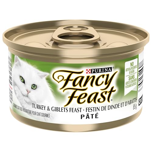 Fancy Feast Wet Cat Food, Pate Turkey & Giblets Feast - 85 g Can (24 Pack) image 2