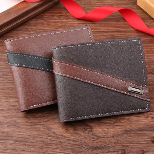 Credit Card Holder Soft Large Capacity Men's Wallet Multi Card Coin Purse (brown)4
