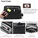 TANTOMI Crossbody Bags for Women MultiPockets Crossbody Purse for Women handbags Vegan Leather Shoulder Bag with Ajustable Strap for Shopping Travel Black Purse