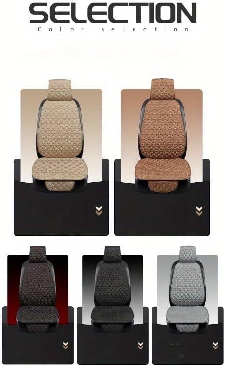 Car Seat Covers for Front Seats Full Set, Universal Fit Car Seat Protector Covers with Headrest, Premium Soft & Breathable Front Car Seat Covers, Easy Install Machine Washable (2-Pack)(Gray)