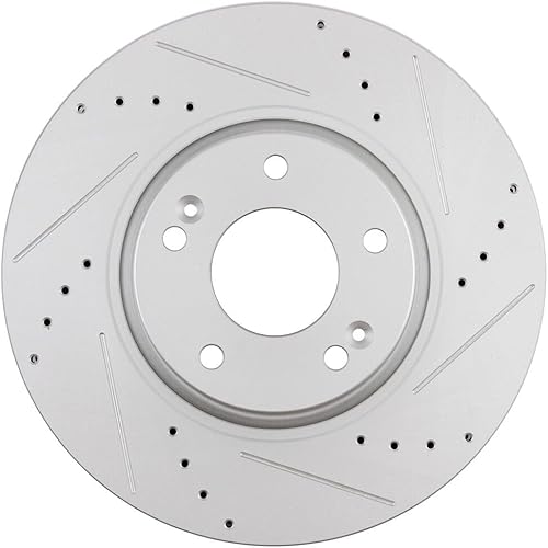 Miniatura 414 de Kits de frenos y rotores, rotores de freno SCITOO y 8 pastillas de cerámica para 08-12 para Chrysler Town & Country, 08-12 para Dodge Grand Caravan