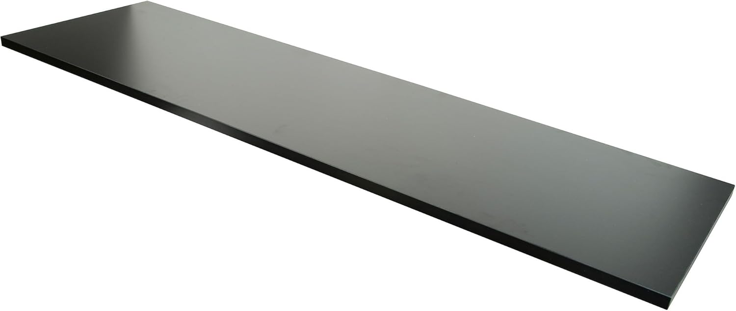 Econoco 業務用メラミンシェルフ 14インチ x 48インチ ブラック 4個パック