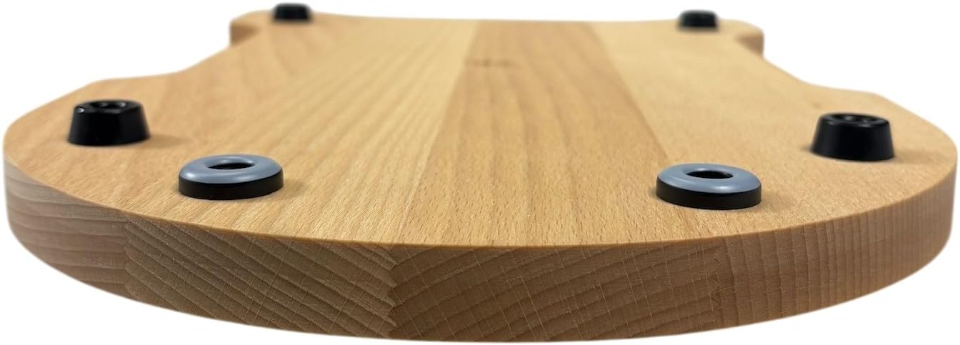 EFO Sliding board compatible with Thermomix TM7 | Wooden board with handles and gliding pads | Accessory compatible for easy moving and worktop protection | Kitchen tool | Natural