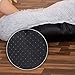 lionto Donutbett für Hunde und Katzen, Flauschiges Hundebett rund für kleine und große Heimtiere, Ø 60 cm, weiches Katzenbett aus kuscheligem Plüsch, Hundekissen mit extra Dicker Füllung, hellgrau