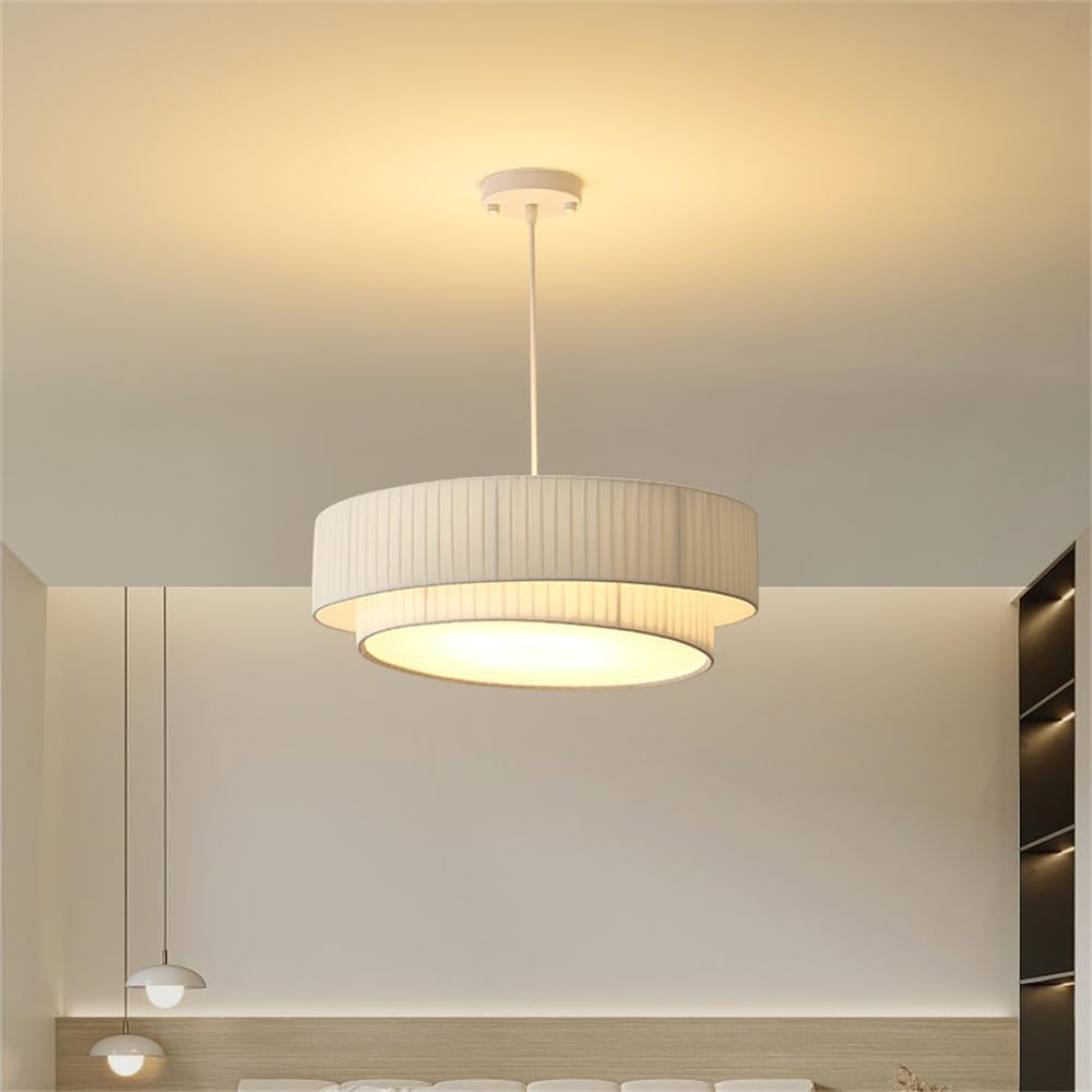 CSXSXAUO Contemporary LED Pendant Lamp Fashion Art Dining Room Bedroom Study Hotel Villa Cafe Corridor Home Chandelier (Style B D50cm)
