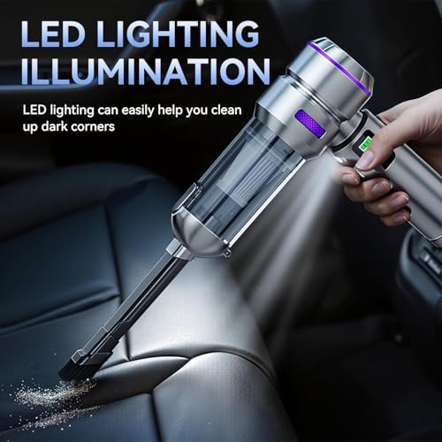 Image of ARCTICOOL Vacuum Cleaner for House, 18000Pa Powerful Suction Car Vacuum Cleaner, Cordless Portable Vacuum Cleaner with 6000mAh Battery, Lightweight Handheld Vacuum Cleaners for Car Use, Home, Office