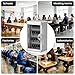 Glosen Cellphone Lock Box with Key for School Classroom Office Exam (Silver,48-Slots Phone Locker Aluminum Alloy Phone Locker),Portable Phone Storage Cabinet for School [Wall Mounted]