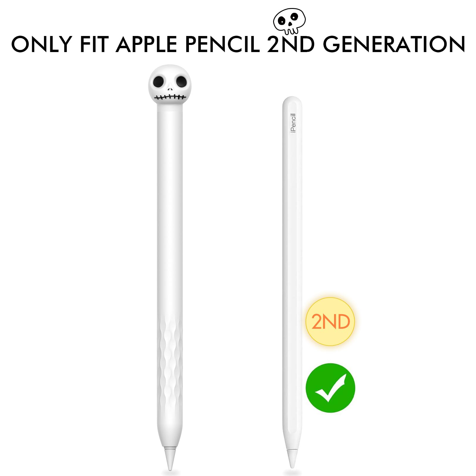 Amazon.com: NIUTRENDZ Halloween Skull iPencil Case for Apple