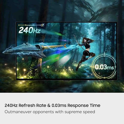 Image of Samsung 32 inch Odyssey OLED G8 (G80SH) Gaming Monitor + $300 Amazon Gift Card, QD-OLED, 4K Resolution, 240Hz, USB-C 96W, DP 2.1, 0.03ms, Glare Free, HAS /Tilt /Swivel /Pivot, 3 Year Warranty, LS32HG802SNXZA