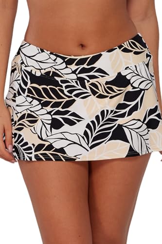Sunsets Sporty Swim Skirt Women's Swimsuit Bikini Bottom, Wild Whimsy,