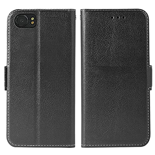 Wwaayssxa Compatible With Blackberry Keyone Wallet Case Wrist Strap Lanyard Leather Flip Cover Card Holder Stand Cell Accessories Phone Cases For Blackberry Keyone Mercury Dtek70 Women Men Black #TOP5