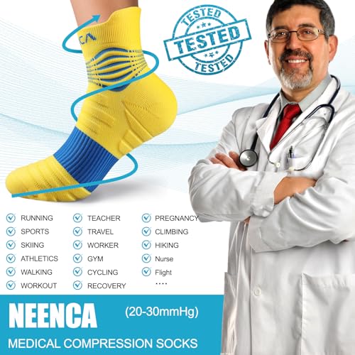 Image of NEENCA Professional Compression Socks for Women Men Circulation