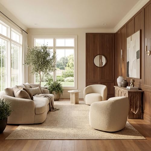 nuLOOM 4x6 Elfriede Jute & Cotton Hand Woven Area...