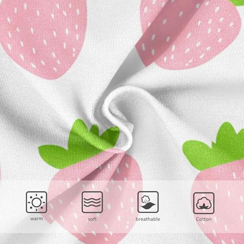 Girls Underwear Toddler 2t Cotton Panties Little Girl Cartoon Undies Kids Briefs Pink Strawberry White3