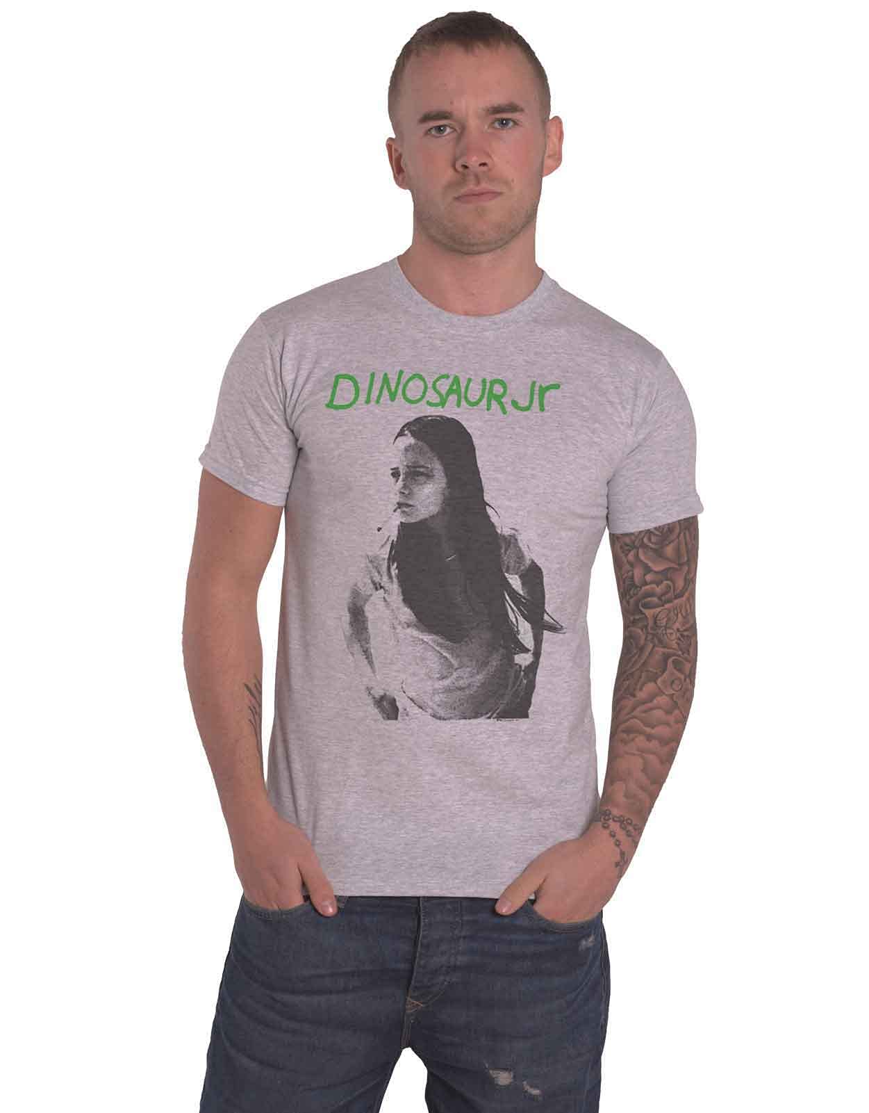 Dinosaur Jr. T Shirt Green Mind Band Logo Official Mens Grey XL