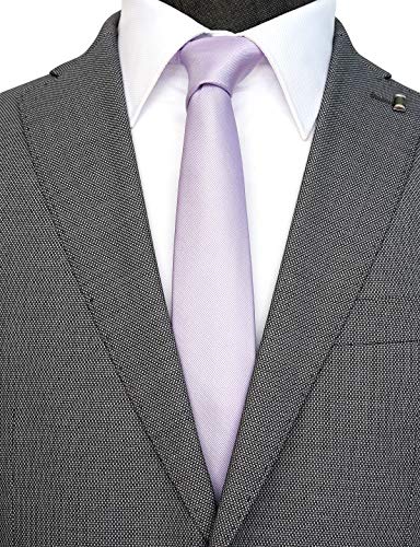 Image of Skinny Solid Ties for Men, 2.5 inch Slim Plain Neckties 4-Pack
